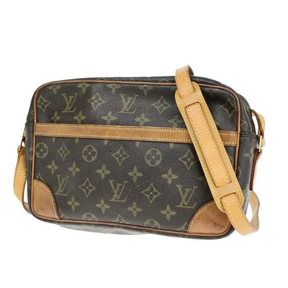 LOUIS VUITTON Trocadero 27 Shoulder Bag Monogram Leather Brown M51274 37EC168